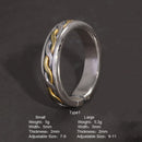 Draupnir 925 Sterling Silver Adjustable Ring