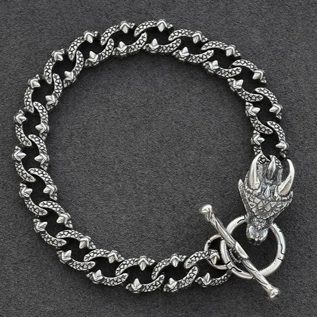 Eternal Jormungandr 925 Sterling Silver Bracelet