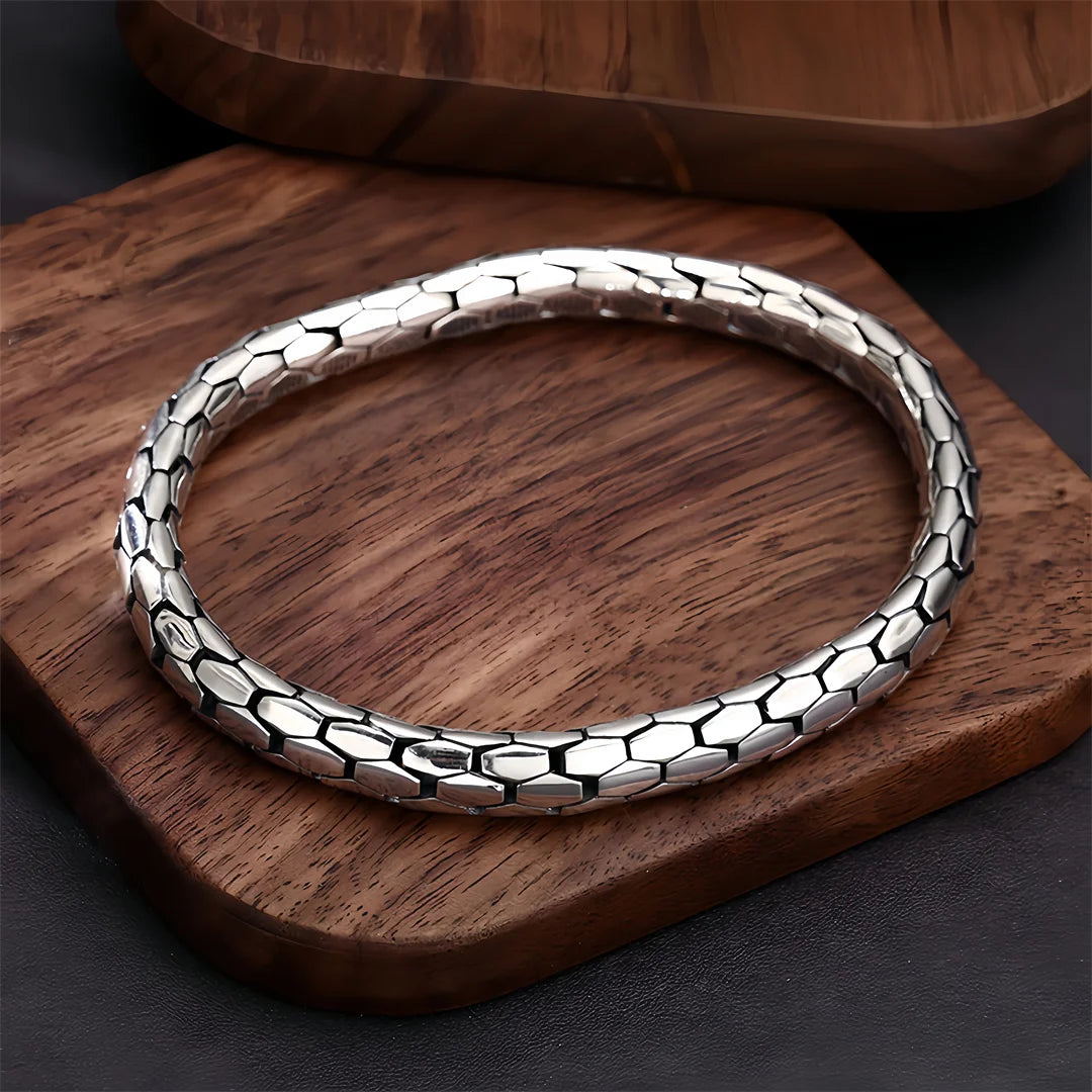 Eternal Jormungandr 925 Sterling Silver Bracelet