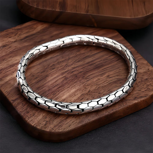 Eternal Jormungandr 925 Sterling Silver Bracelet