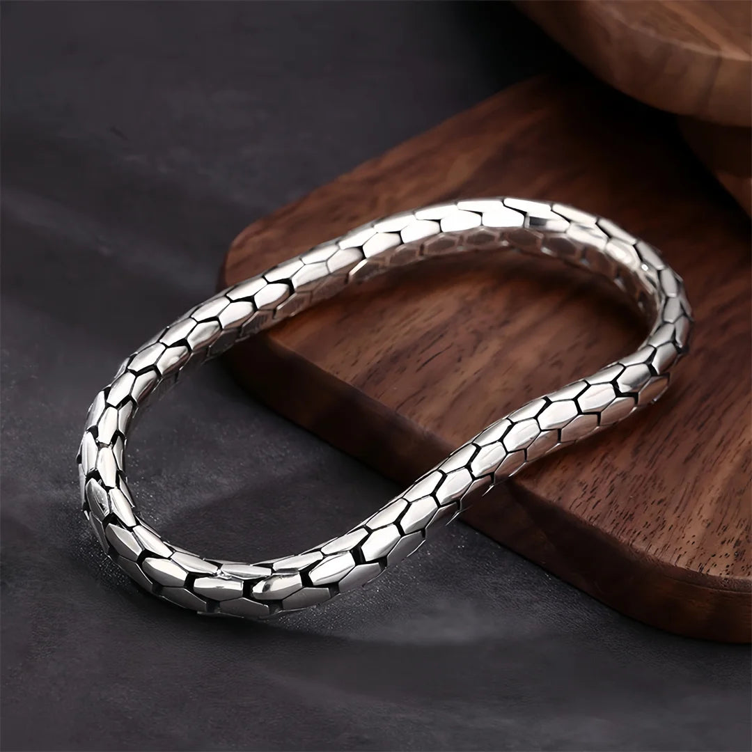 Eternal Jormungandr 925 Sterling Silver Bracelet