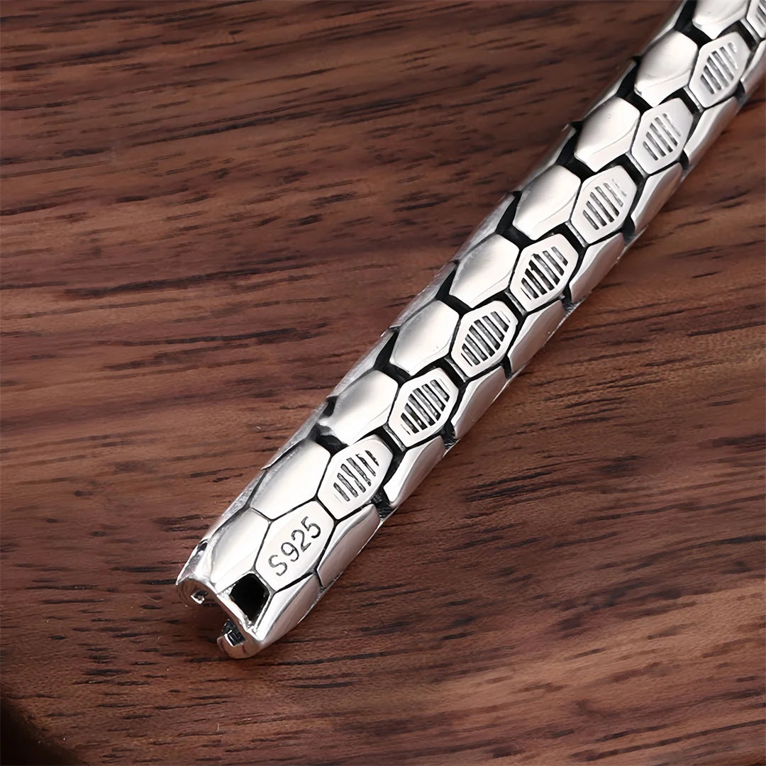 Eternal Jormungandr 925 Sterling Silver Bracelet