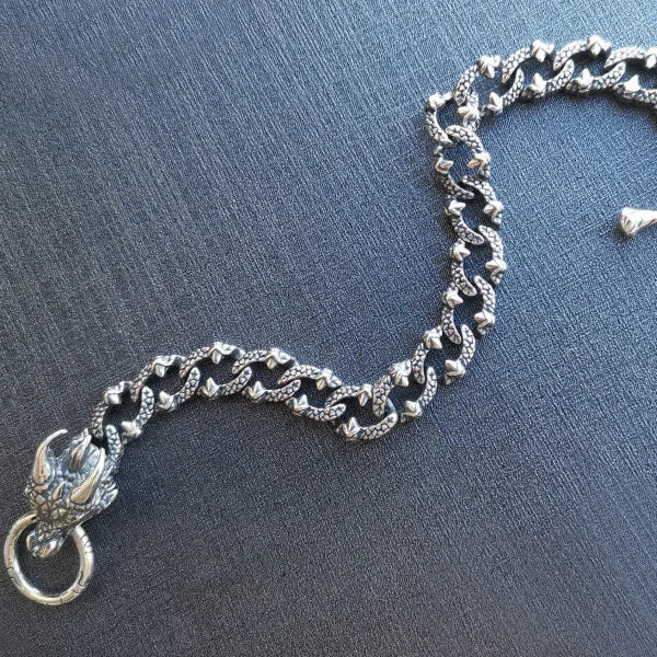 Eternal Jormungandr 925 Sterling Silver Bracelet