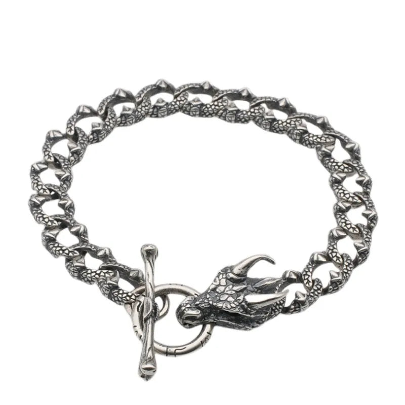 Eternal Jormungandr 925 Sterling Silver Bracelet