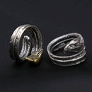 Feather of the Norse Hawk Veðrfölnir  925 Sterling Silver Ring