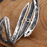 Feathers of Freyja’s Falcon 925 Sterling Silver Bracelet