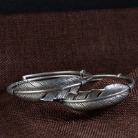 Feathers of Freyja’s Falcon 990 Silver Bracelet