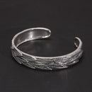Feathers of Freyja’s Falcon 990 Silver Bracelet