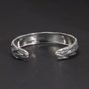 Feathers of Freyja’s Falcon 990 Silver Bracelet