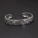 Feathers of Freyja’s Falcon 990 Silver Bracelet