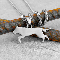 Fenrir Wolf of Ragnarok 925 Silver Pendant