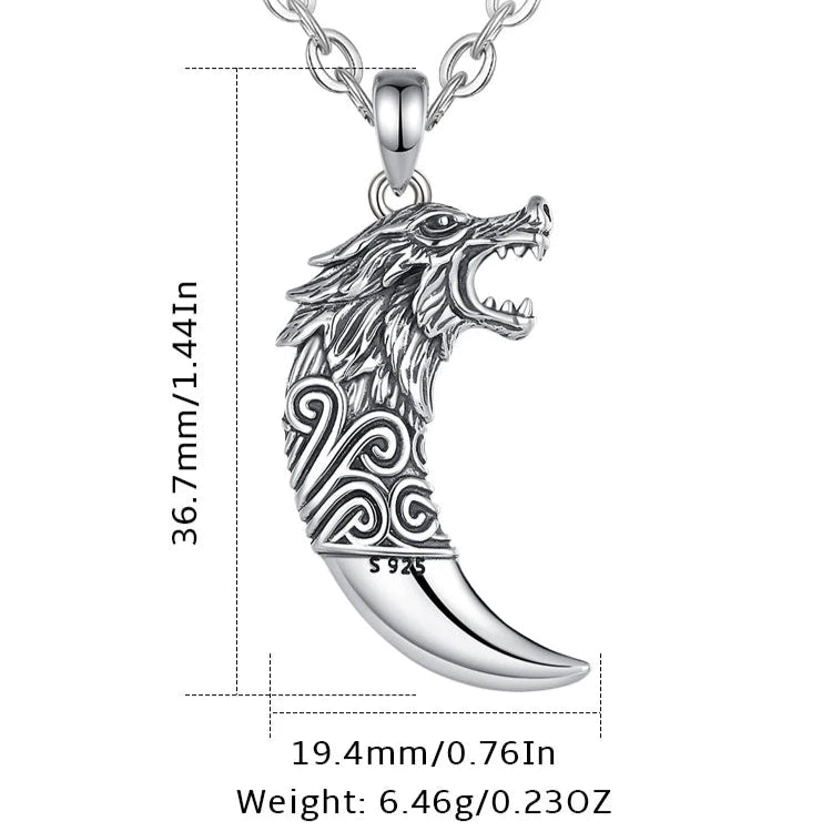Fenrir Fang 925 Sterling Silver Necklace