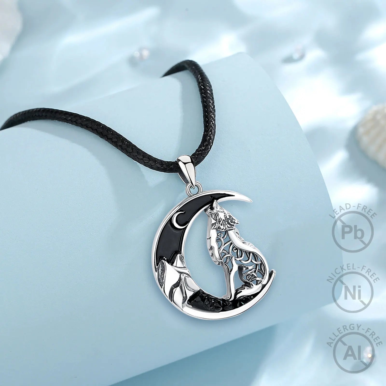Fenrir Wolf 925 Silver Pendant