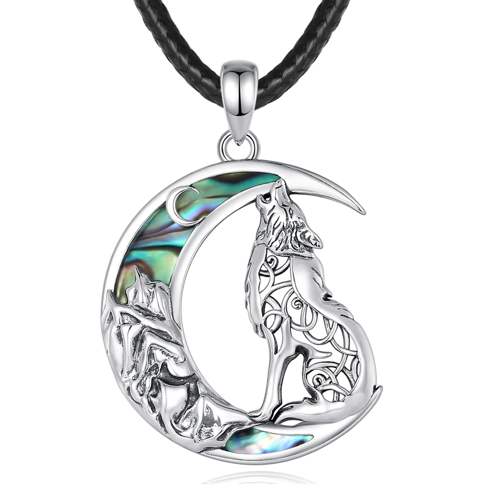 Fenrir Wolf 925 Silver Pendant