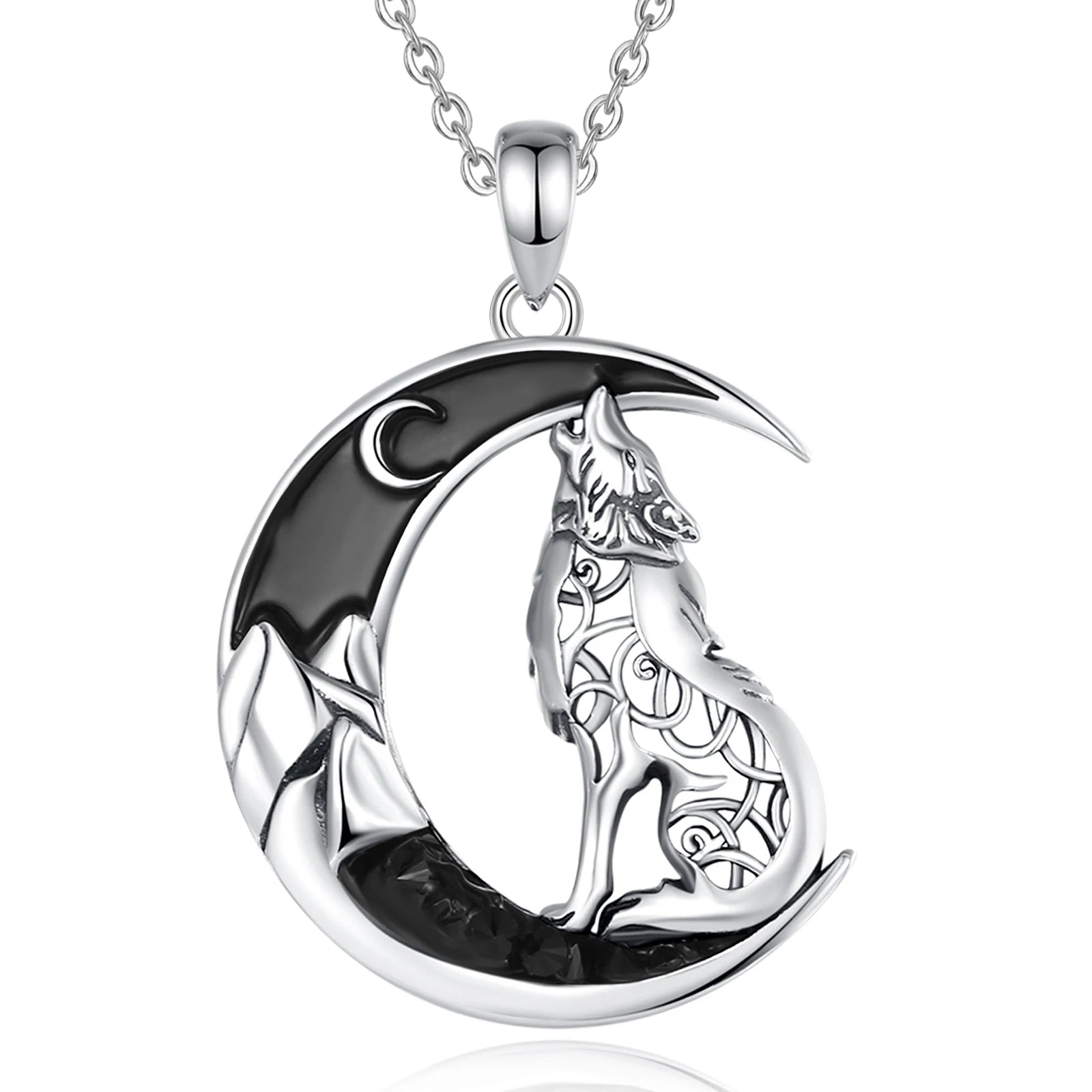 Fenrir Wolf 925 Silver Pendant