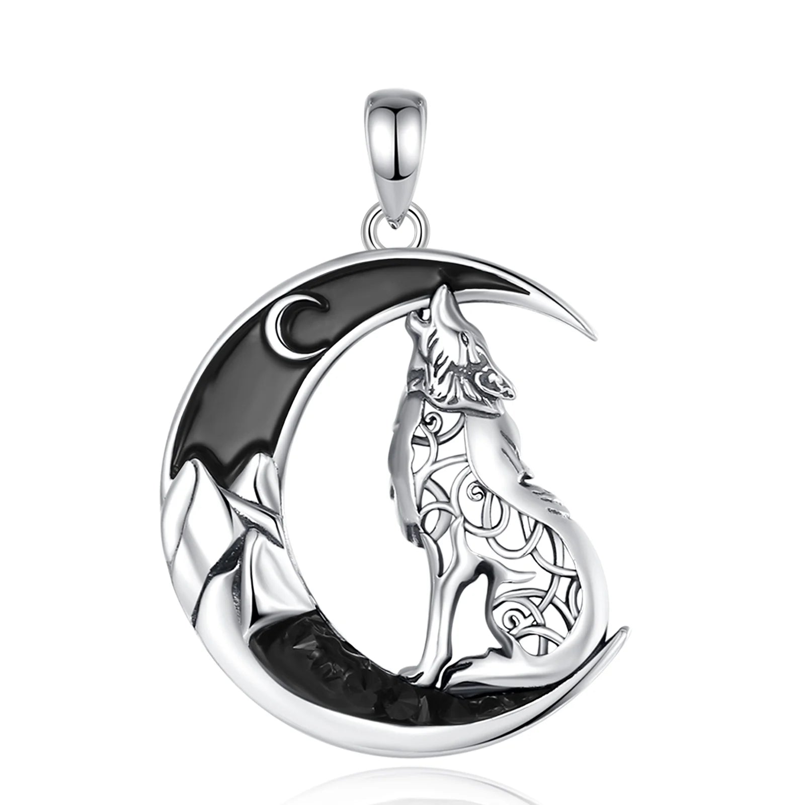 Fenrir Wolf 925 Silver Pendant