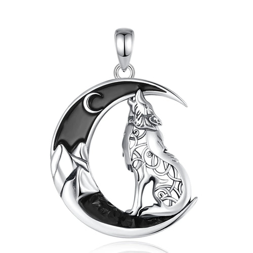 Fenrir Wolf 925 Silver Pendant