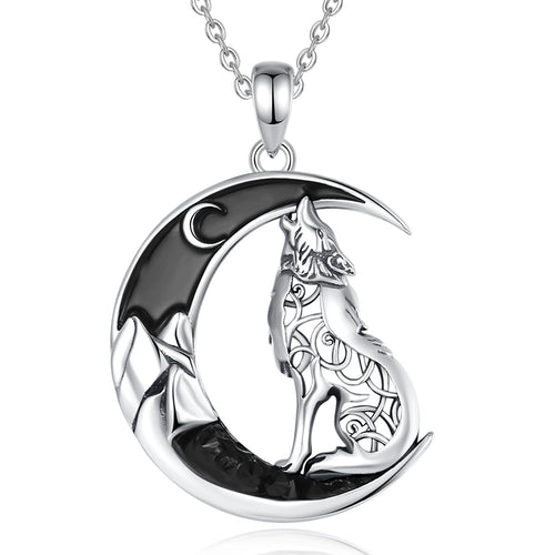 Fenrir Wolf 925 Silver Pendant