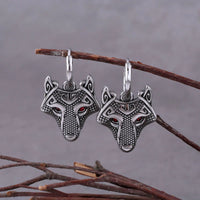 Fenrir Wolf Stainless Steel Earrings