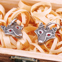 Fenrir Wolf Stainless Steel Earrings