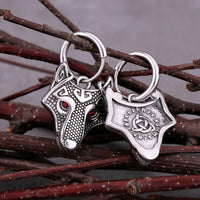 Fenrir Wolf Stainless Steel Earrings