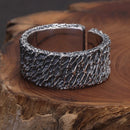 Fire and Ice of Ginnungagap Adjustable Ring in 925 Sterling Silver