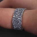 Fire and Ice of Ginnungagap Adjustable Ring in 925 Sterling Silver