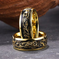 Flames From Muspelheim Tungsten Carbide Ring