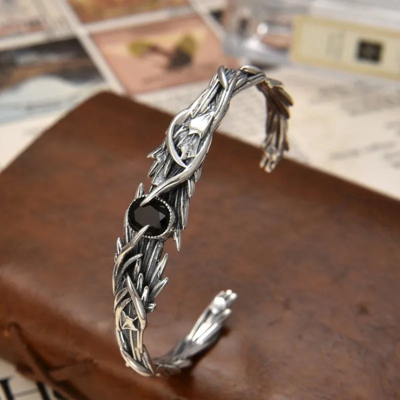 Flight of the Raven 925 Sterling Silver Arm Ring