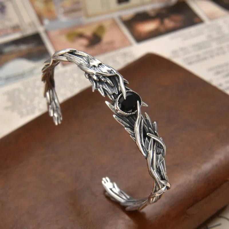 Flight of the Raven 925 Sterling Silver Arm Ring