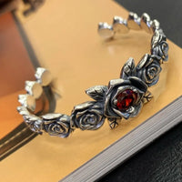 Flowers From The Garden of Freyja 925 Sterling Silver Ring and Bracelet