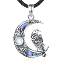 Flying Raven 925 Sterling Silver Necklace