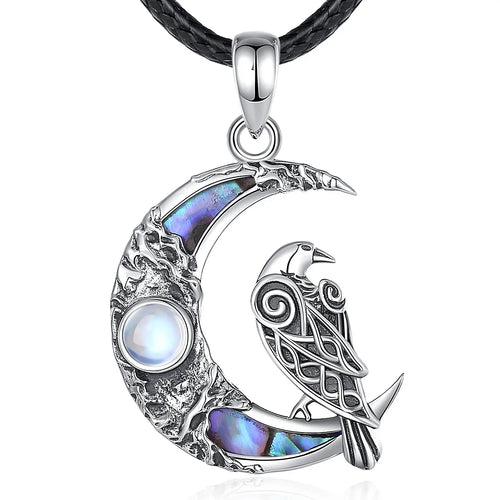 Flying Raven 925 Sterling Silver Necklace