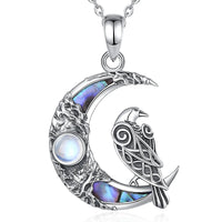 Flying Raven 925 Sterling Silver Necklace