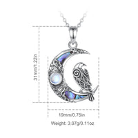 Flying Raven 925 Sterling Silver Necklace