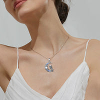 Flying Raven 925 Sterling Silver Necklace