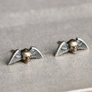 Flying Skulls of Hel 925 Sterling Silver Earrings