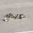 Flying Skulls of Hel 925 Sterling Silver Earrings