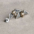 Flying Skulls of Hel 925 Sterling Silver Earrings