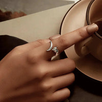 Fox Fylgja the Norse Guardian Spirit 925 Sterling Silver Adjustable Ring