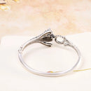 Freya's Cat Ring and Bracelet in Fine 990 Silver