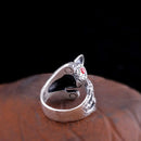 Freya's Cat Ring and Bracelet in Fine 990 Silver