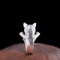 Freya's Cat Ring and Bracelet in Fine 990 Silver