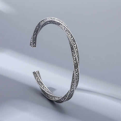 Bracelet en argent sterling 925 Freyr, le Seigneur de l'Abondance