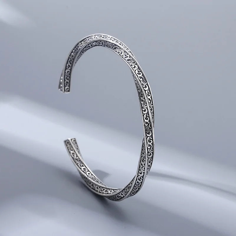 Bracelet en argent sterling 925 Freyr, le Seigneur de l'Abondance