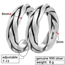 Frigg's Knot 999 Silver Ring