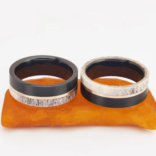 Frigg's Prize Deer's Antler Tungsten Ring