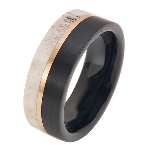 Frigg's Prize Deer's Antler Tungsten Ring