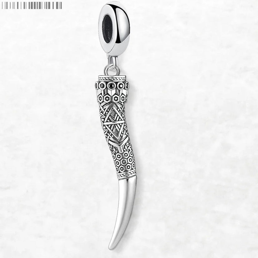 Gjallarhorn Rune the Horn of Heimdall 925 Sterling Silver Necklace