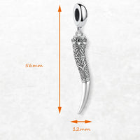 Gjallarhorn Rune the Horn of Heimdall 925 Sterling Silver Necklace